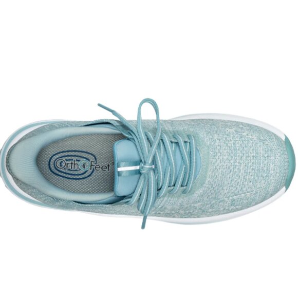 Orthofeet Women's Nira Hands-Free Sneakers Turquoise - Picture 3 of 6